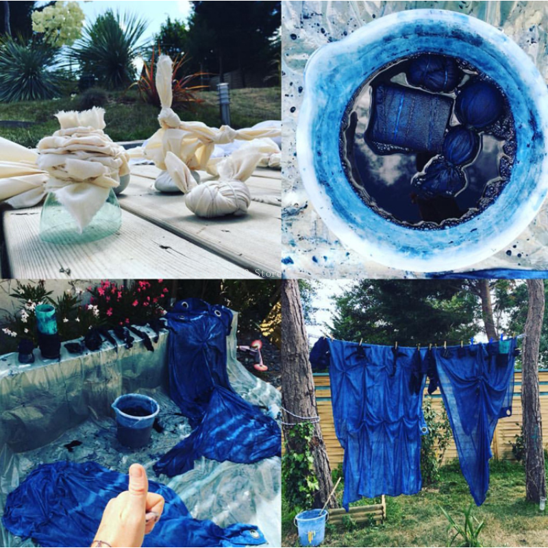 Indigo Dye Kit - 100g/200g No-cook Indigo Dark Blue Clothes