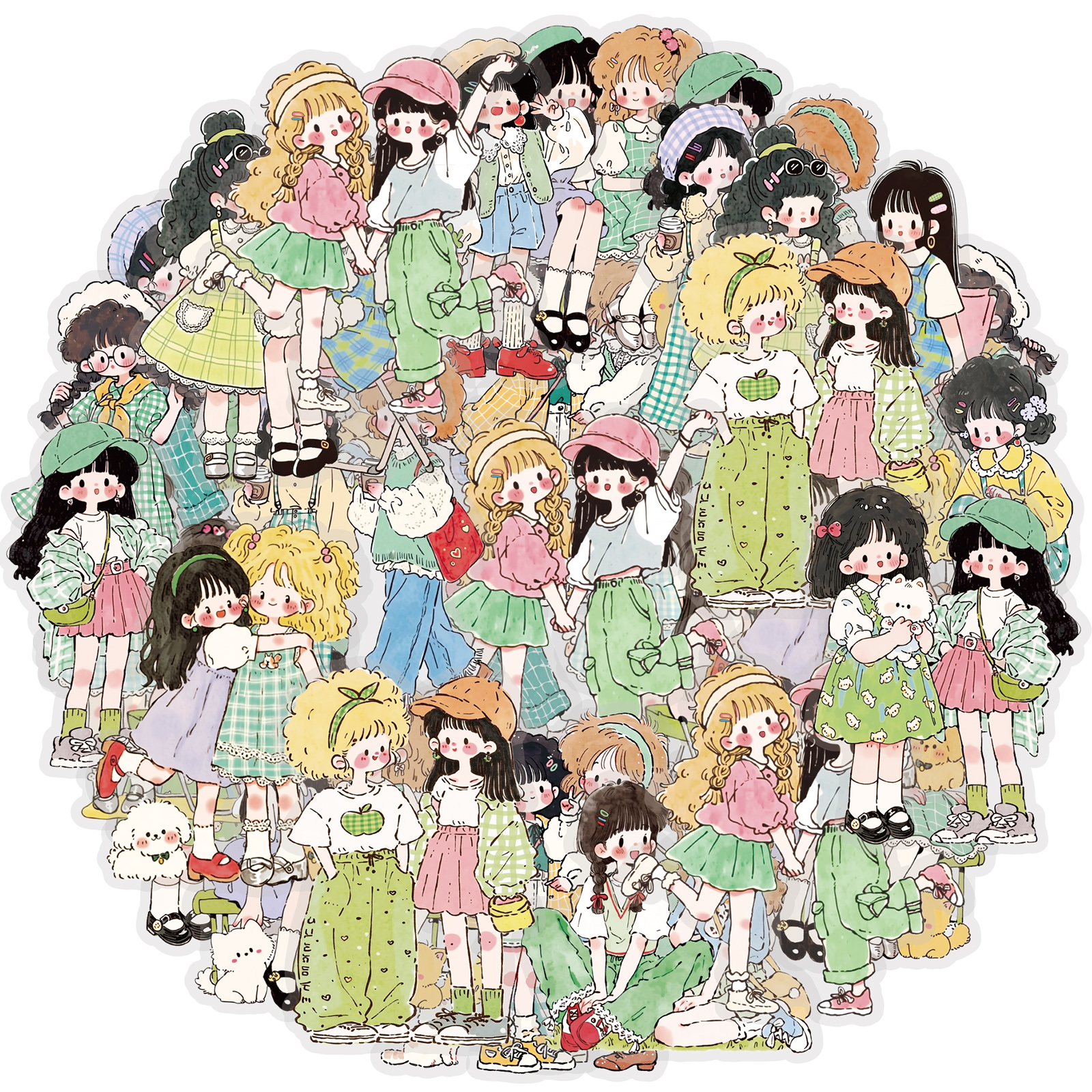 Japanese Lifestyle Friends - Etori Life Japanese-Style Green-Toned Forest-Themed Girl