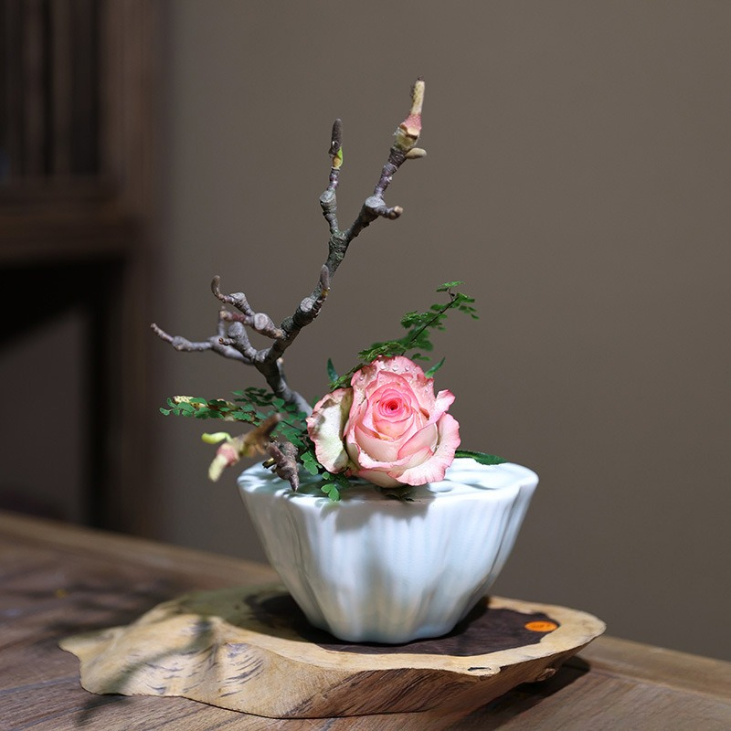1pcs Chinese Style Lotus Shape - Ikebana Vase Kenzan のレビューと価格