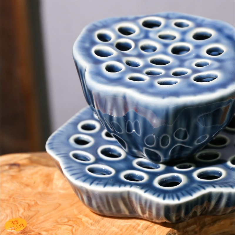 1pcs Chinese Style Lotus Shape - Ikebana Vase Kenzan のレビューと価格