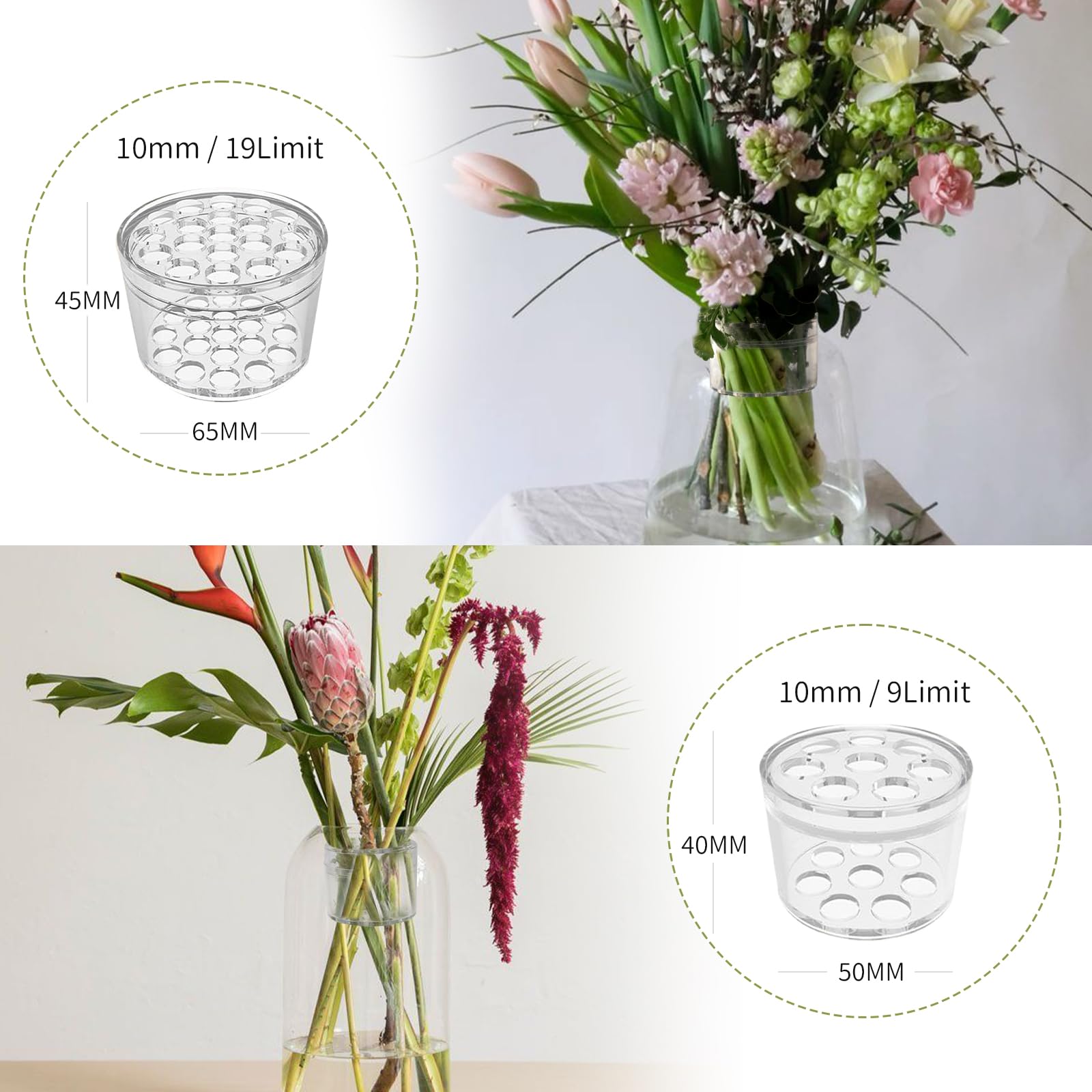 New Spiral Ikebana Stem Holder - Ikebana Vase Kenzan のレビューと価格
