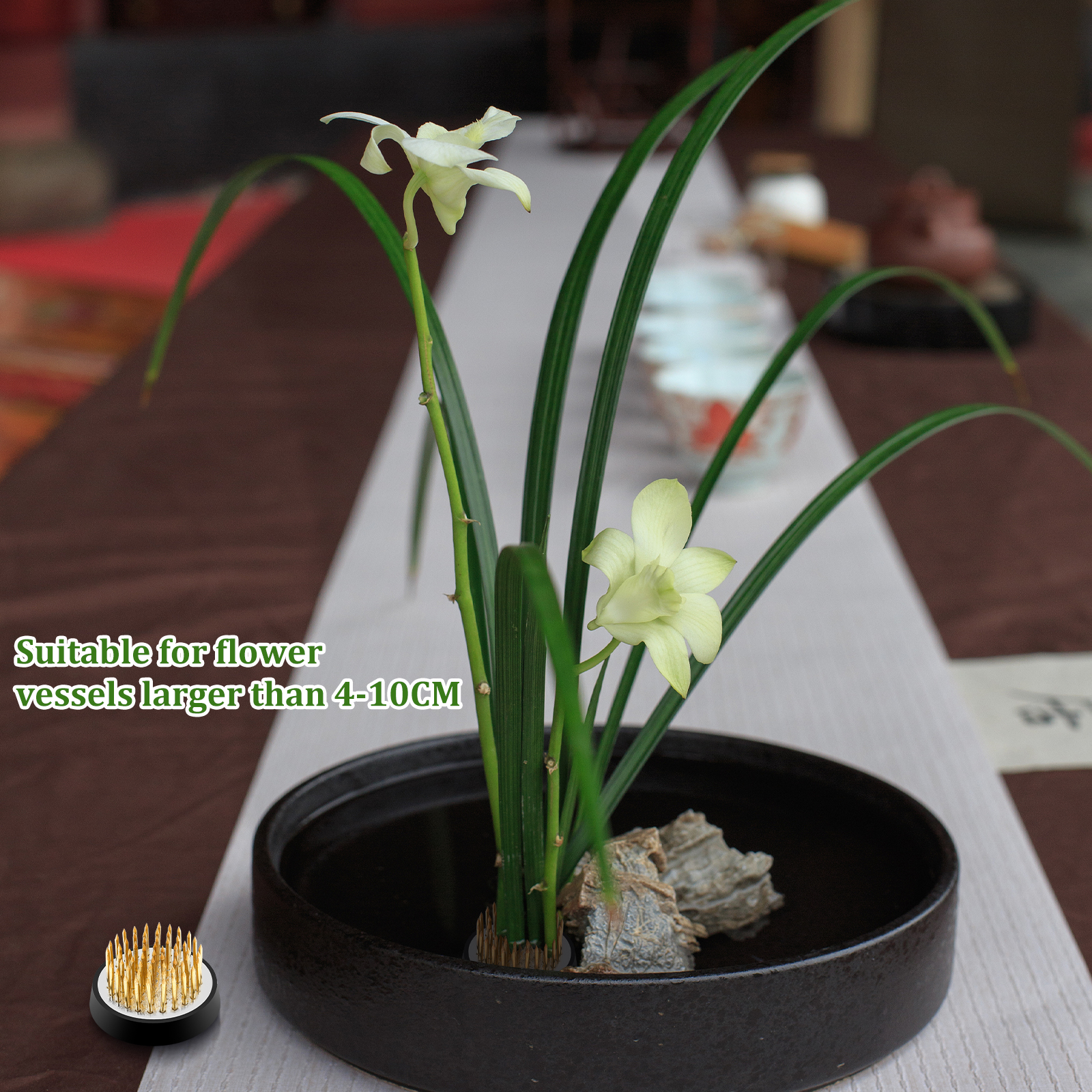 8Pcs Round Flower Frog Holder  - Ikebana Vase Kenzan のレビューと価格