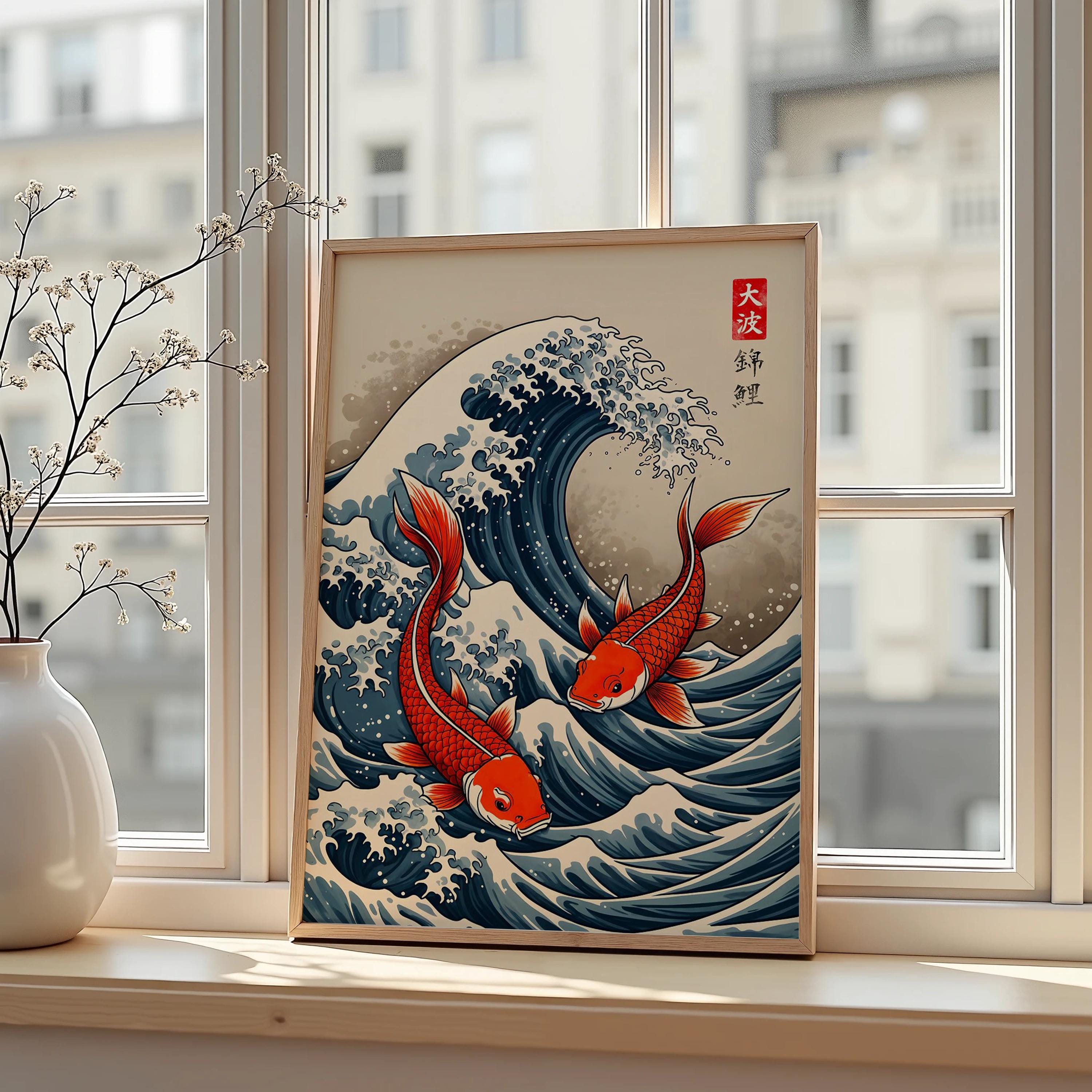 Japanese Red Koi Fish Canvas P - Lifestyle Of Japanese のレビューと価格