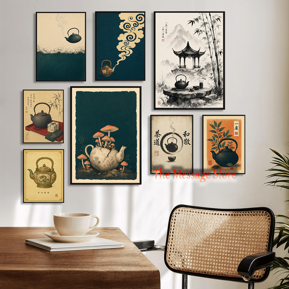 Japanese Teapot Art Minimalist - Japanese Traditional Lifestyle のレビューと価格