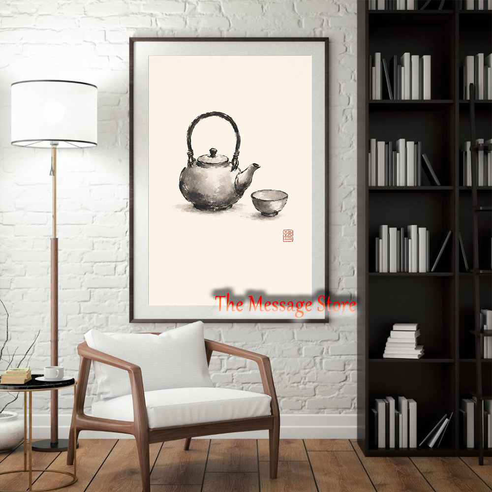 Japanese Teapot Art Minimalist - Japanese Traditional Lifestyle のレビューと価格