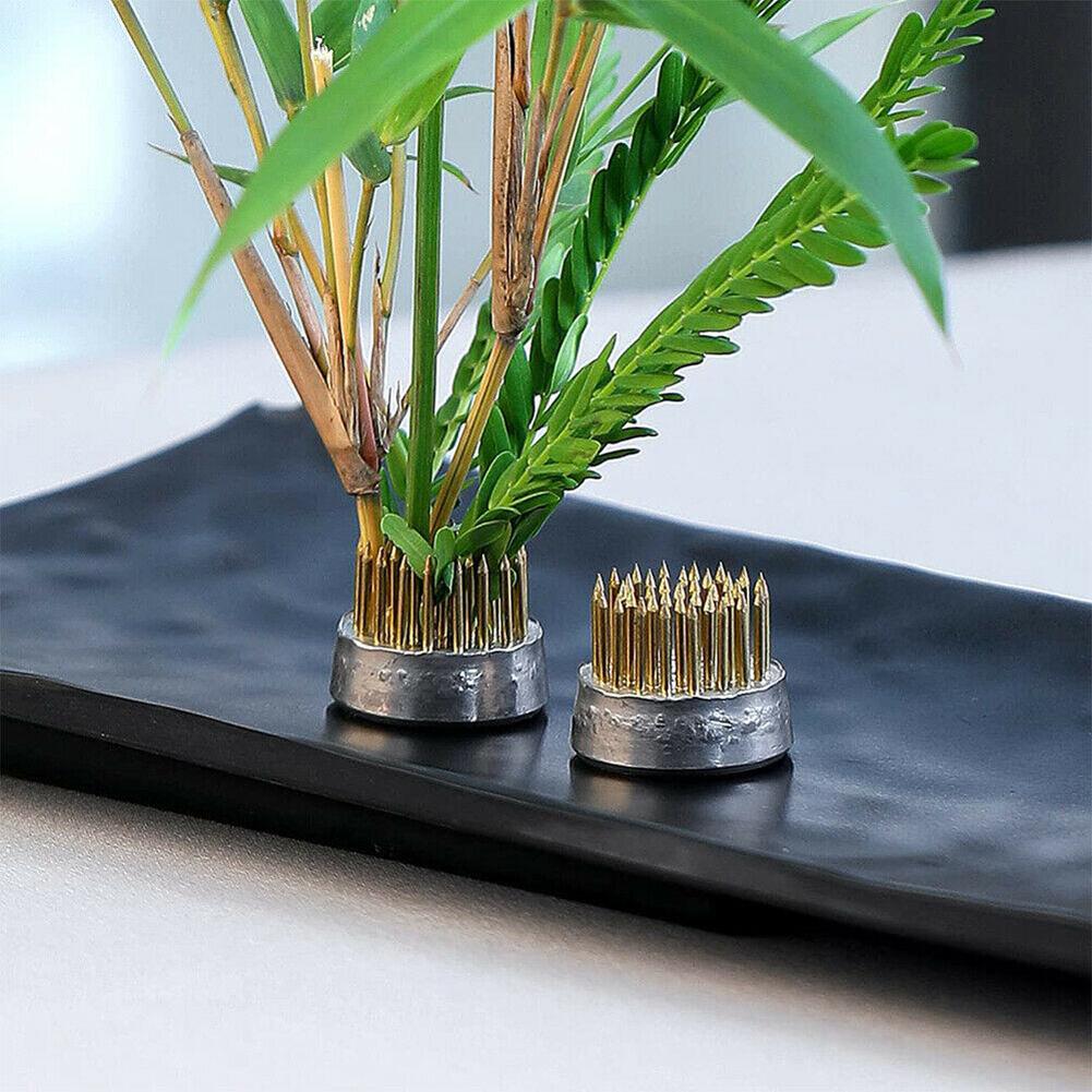 Round Ikebana Flower Frog With - Ikebana Vase Kenzan のレビューと価格
