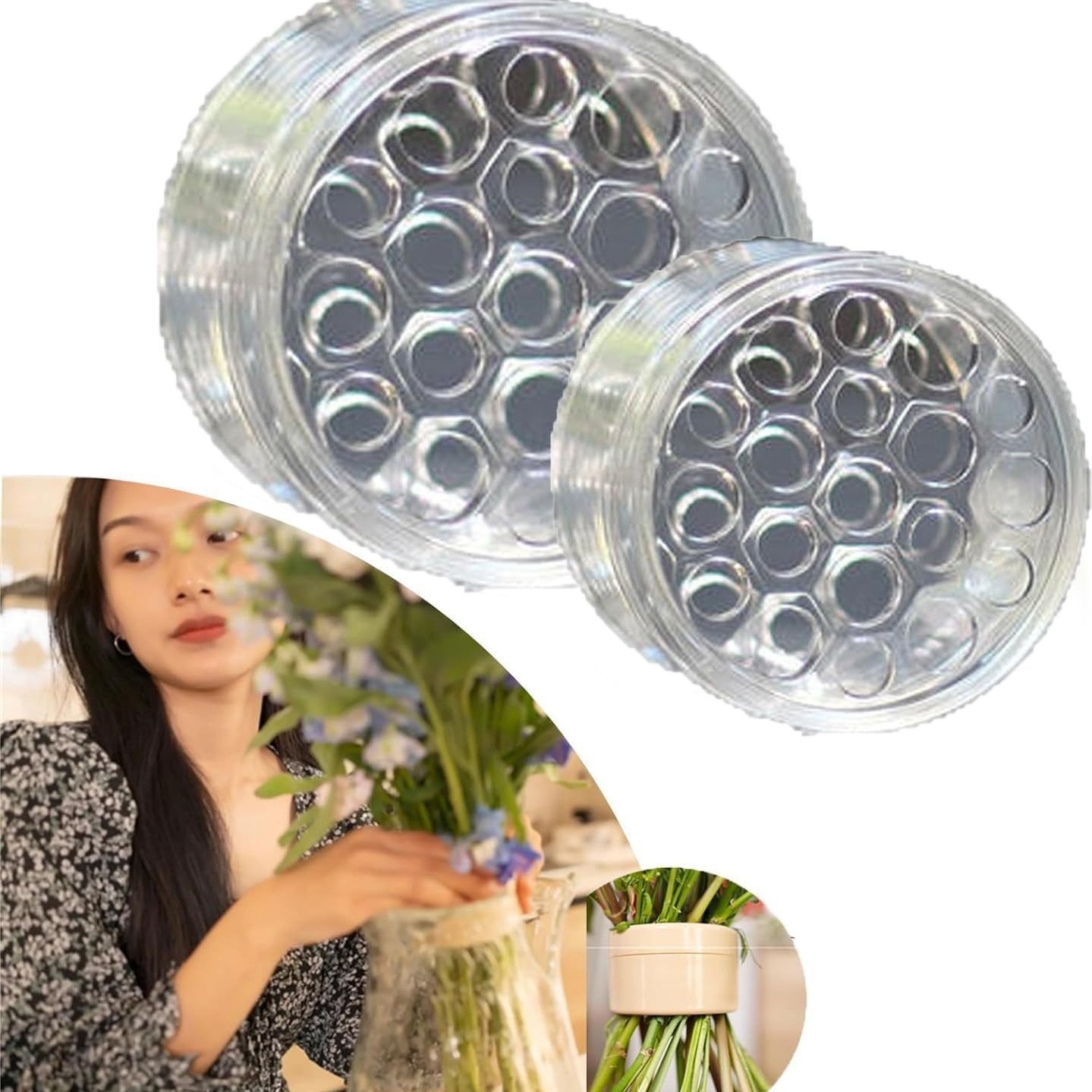Spiral Stem Holder For Vase Fl - Ikebana Vase Kenzan のレビューと価格