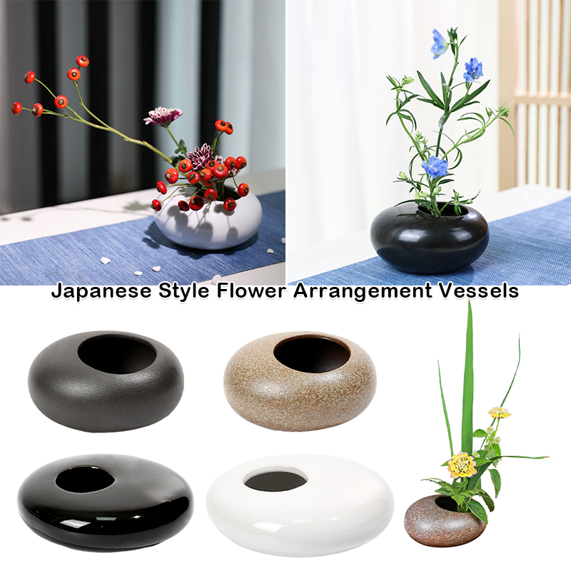 Ceramic Vase Japanese Style Ik - Ikebana Vase Kenzan のレビューと価格
