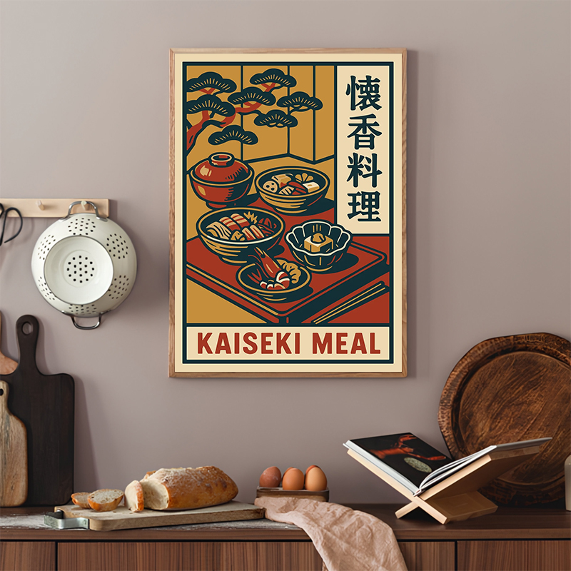 Vintage Style Japanese Food Po - Japanese Traditional Lifestyle のレビューと価格