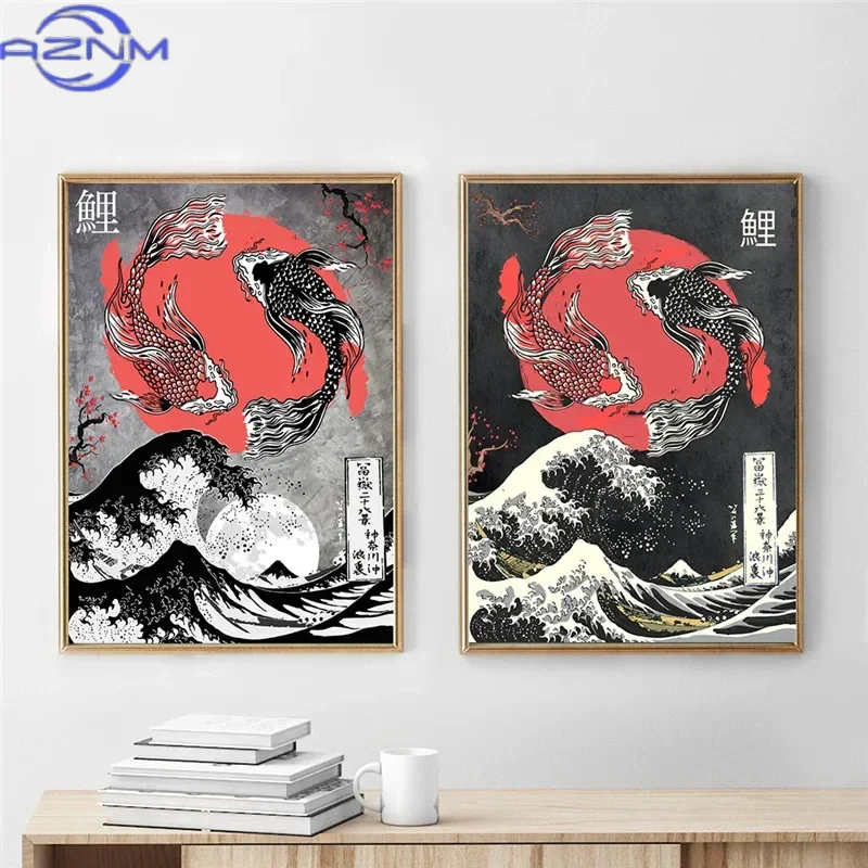 AZNM Canvas Painting Big Wavy  - Japanese Traditional Lifestyle のレビューと価格