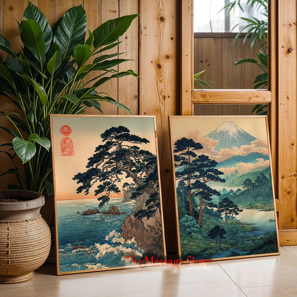 Vintage Japanese Forest Pine T - Japanese Traditional Lifestyle のレビューと価格