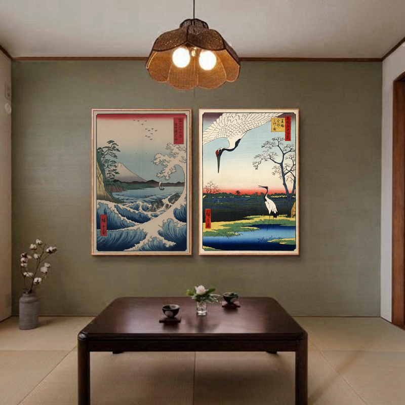 Japanese Prints Wall Art Canva - Japanese Traditional Lifestyle のレビューと価格