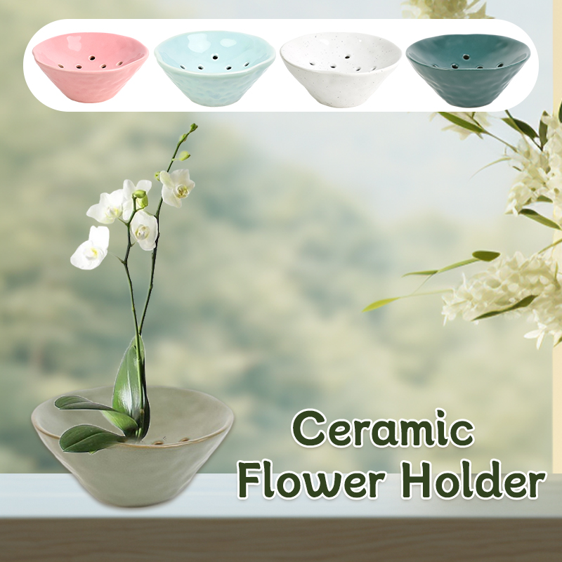 Caves Flower Pot Kenzan Cerami - Ikebana Vase Kenzan のレビューと価格